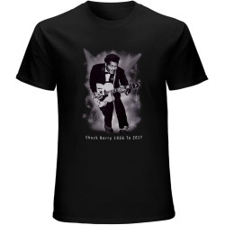 Men's Cotton Shirt Chuck Berry Tribute T-Shirt Rip 1926-2017 Rock & Roll Legend Cool and Breathable Men's Cotton Shirt Chuck Berry Tribute T-Shirt Rip 1926-2017 Rock & Roll Legend Cool and Breathable