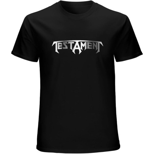 Men's T Shirt Mens Testament Band Platinum Logo T-Shirt Comfortable Fabrics to accompany You All Summer Men's T Shirt Mens Testament Band Platinum Logo T-Shirt Comfortable Fabrics to accompany You All Summer