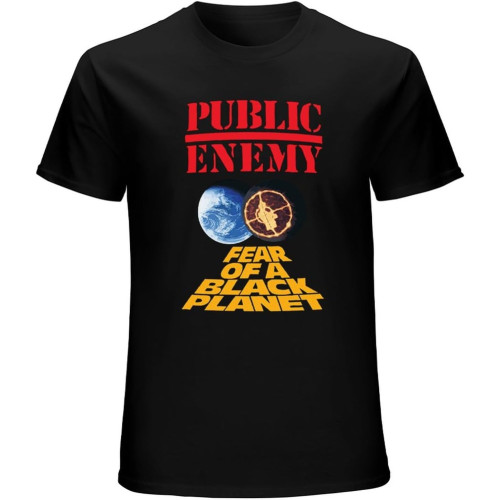 Men's Public Enemy Fear of A Planet T-Shirt Unisex Black Men's Public Enemy Fear of A Planet T-Shirt Unisex Black