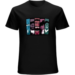 Men's Cotton Shirt What We Do in The Shadows Color Blocks Tshirt Comfortable Fabrics to accompany You All Summer