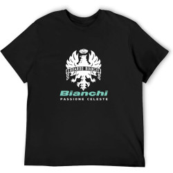Men's T-Shirt Feel Soft Bianchi Passione Celeste Twin Needle Sleeves and Hem Men's T-Shirt Feel Soft Bianchi Passione Celeste Twin Needle Sleeves and Hem
