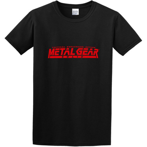 Men's T-Shirt Feel Soft Metal Gear Solid Famous Video Game Crew-Neck t-Shirt