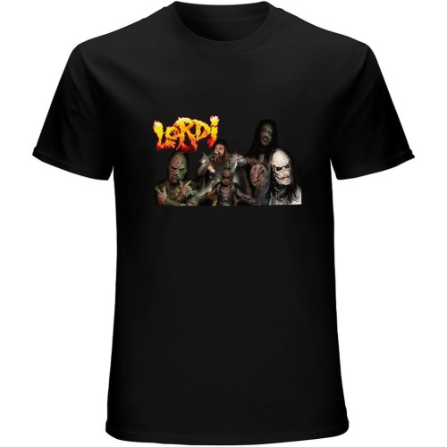 Lordi T-Shirt Graphic Tee Printed Top for Mens Black