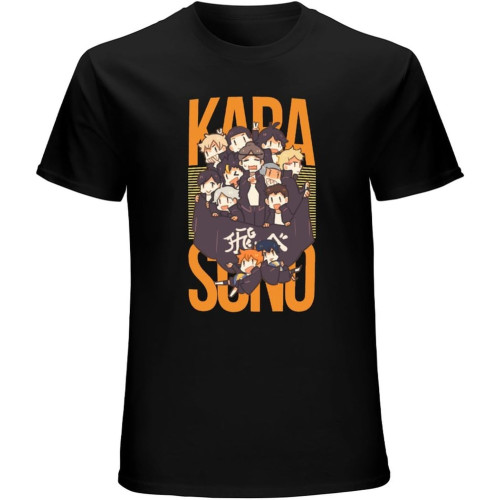 Cool Team Karasuno T Shirt Men Round Neck Short-Sleeve Haikyuu Printed T-Shirt 100% Cotton Slim Fit Tee Tops Manga Apparel Merch Cool Team Karasuno T Shirt Men Round Neck Short-Sleeve Haikyuu Printed T-Shirt 100% Cotton Slim Fit Tee Tops Manga Apparel Merch