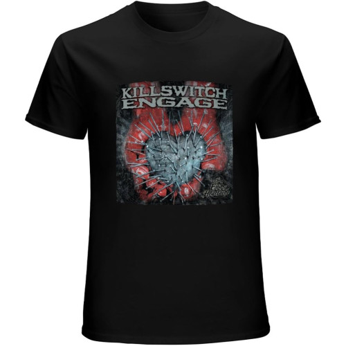 Men's Cotton Shirt Men's T-Shirt Killswitch Engage T Shirts Men's Tops Short Sleeved Round Neck Cotton Tee Classic Style