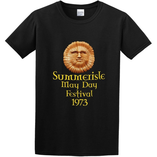 Summerisle Festival The Wicker Film Mens T-Shirt Fashion Casual Unisex Black Tee Summerisle Festival The Wicker Film Mens T-Shirt Fashion Casual Unisex Black Tee
