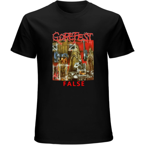 Men's Casual Shirt Smwy Gorefest Band False 1992 Album Cover Hand wash Recommended Men's Casual Shirt Smwy Gorefest Band False 1992 Album Cover Hand wash Recommended