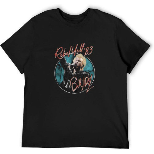Men's Cotton Shirt Billy Idol Rebel Yell 83 Soft and Light Men's Cotton Shirt Billy Idol Rebel Yell 83 Soft and Light