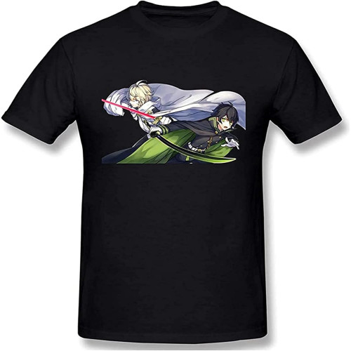 Men's Casual Shirt Seraph of The End Men's Comfortable Short Sleeve Shirts Crew Neck Personality Fashion t-Shirt Do not Bleach Men's Casual Shirt Seraph of The End Men's Comfortable Short Sleeve Shirts Crew Neck Personality Fashion t-Shirt Do not Bleach