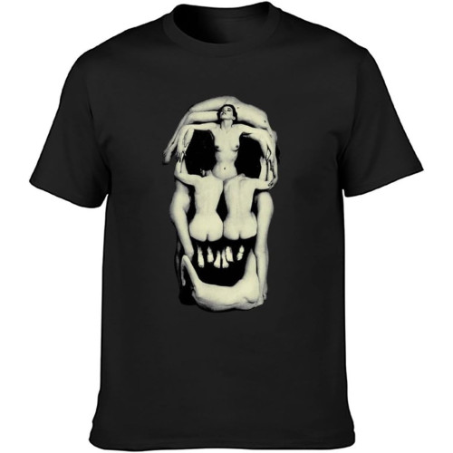 Salvador Dali Skull Art Men's Cotton T-Shirt Black Shirt Top Tee Black Salvador Dali Skull Art Men's Cotton T-Shirt Black Shirt Top Tee Black