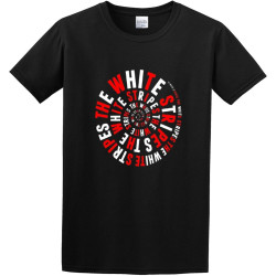Men's Summer T-Shirt The White Stripes Jack White Peppermint Crew-Neck t-Shirt Black