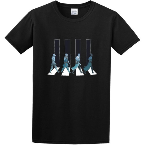 Men's Round Neck T-Shirt Funny Bloodborne Game Art Design Twin Needle Sleeves and Hem Black Men's Round Neck T-Shirt Funny Bloodborne Game Art Design Twin Needle Sleeves and Hem Black