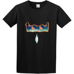 Men's T-Shirt Feel Soft Diagram Short Sleeves Black Men's T-Shirt Feel Soft Diagram Short Sleeves Black
