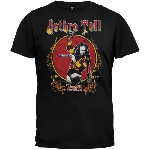 Old Glory - Jethro Tull - Mens Tour 75 Soft T-Shirt