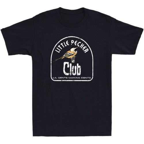 Little Pecker Club Lil Gents Making Dents Funny Birds Quote Retro Men's Men T Shirt