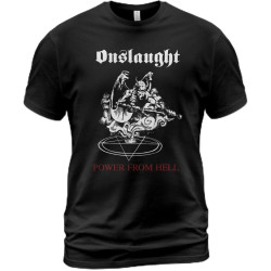 Cotton Men T Shirt Onslaught Power from Hell Album Tee Steve Grimmett Neil Turbin Cotton Men T Shirt Onslaught Power from Hell Album Tee Steve Grimmett Neil Turbin