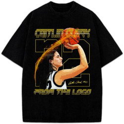 Caitlin Clark Men T Shirt from The Logo Custom Fan Art Graphic Tee Caitlin Clark Men T Shirt from The Logo Custom Fan Art Graphic Tee