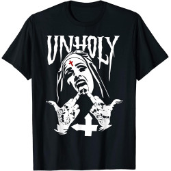New Satanic Nun Tattoos Unholy Men T Shirt New Satanic Nun Tattoos Unholy Men T Shirt