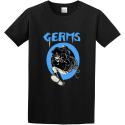 Germs Punk Mens T-Shirt Fashion Casual Unisex Black Tee Germs Punk Mens T-Shirt Fashion Casual Unisex Black Tee