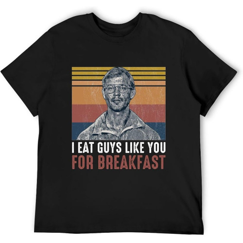 I Eat Guys Like You Breakfast Halloween Mens T-Shirt Fashion Casual Unisex Black Tee I Eat Guys Like You Breakfast Halloween Mens T-Shirt Fashion Casual Unisex Black Tee