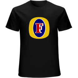 Foster Lager Beer Mens T-Shirt Fashion Casual Unisex Black Tee