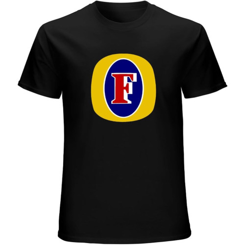 Foster Lager Beer Mens T-Shirt Fashion Casual Unisex Black Tee