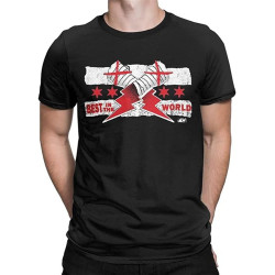 Men Cm Punk Aew Best in The World T Shirts 100% Cotton Clothes Novelty Short Sleeve Crew Neck Tees T-Shirts