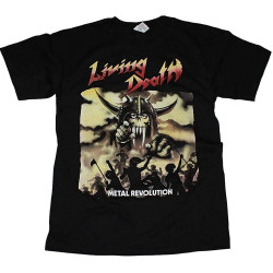Living Death Metal Revolution 1985 German Thrash Destruction Black Mens T-Shirt