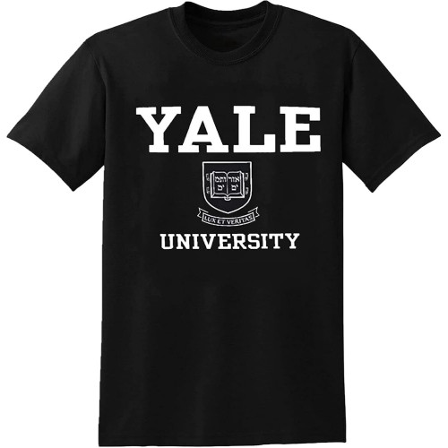 Yale University by Crest Unisex Black Mens T-Shirt Yale University by Crest Unisex Black Mens T-Shirt
