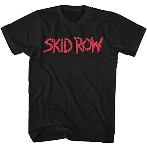 Skid Row Red Logo Sebastian Bach Rachel Bolan Heavy Metal Rock Band Mens T-Shirt Skid Row Red Logo Sebastian Bach Rachel Bolan Heavy Metal Rock Band Mens T-Shirt