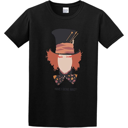 YXIAOJ Johnny Depp Mad Hatter T-Shirt Graphic Top Printed Shirt for Mens YXIAOJ Johnny Depp Mad Hatter T-Shirt Graphic Top Printed Shirt for Mens