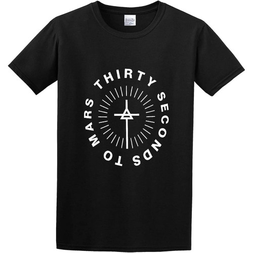 YXIAOJ 30 Seconds to Mars Monolith Logo 100% Cotton Tshirts Men YXIAOJ 30 Seconds to Mars Monolith Logo 100% Cotton Tshirts Men