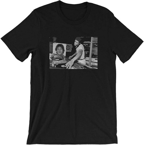 Larry Levan in Dj Booth Mens T-Shirt - NYC Downtown 80'S Disco Paradise Garage Larry Levan in Dj Booth Mens T-Shirt - NYC Downtown 80'S Disco Paradise Garage