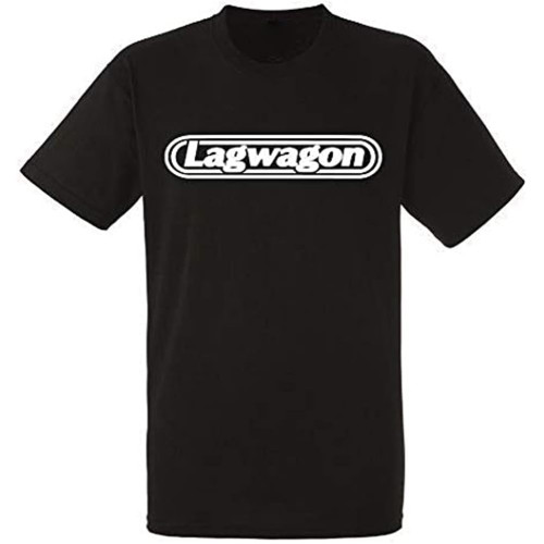 Lagwagon Logo Black T Shirt Men Shirt Rock Band Tee Music
