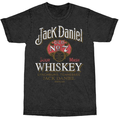 Jack Daniels Whiskey Vintage Mineral Wash T-Shirt Jack Daniels Whiskey Vintage Mineral Wash T-Shirt