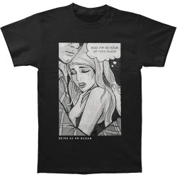 Being As an Ocean Mens Comic Girl T Shirt Black Black Being As an Ocean Mens Comic Girl T Shirt Black Black