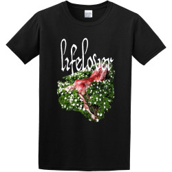 Men's Classic Tshirt Lifelover 'Pulver' Black Cotton Tee Men's Classic Tshirt Lifelover 'Pulver' Black Cotton Tee