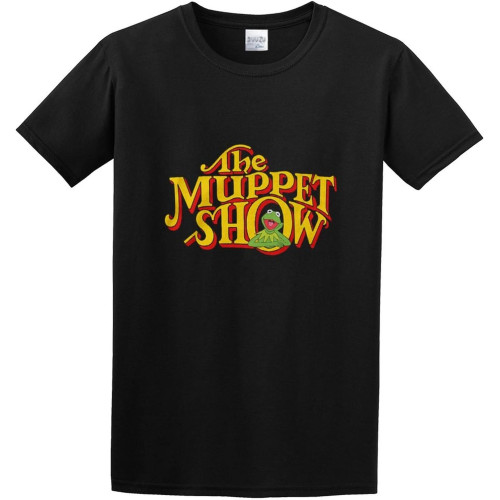 The Muppets Tv Show Logo Title Kermit Black Cotton Tee The Muppets Tv Show Logo Title Kermit Black Cotton Tee