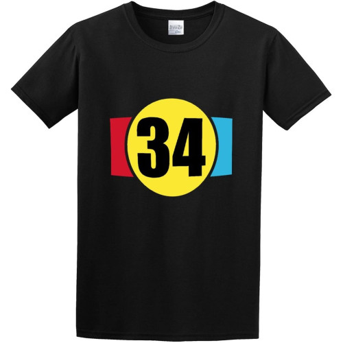 Kevin Schwantz Numero 34 Biker Black Cotton Tee Kevin Schwantz Numero 34 Biker Black Cotton Tee
