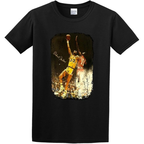 Kareem Abdul Jabbar Novelty Black Cotton Tee Kareem Abdul Jabbar Novelty Black Cotton Tee