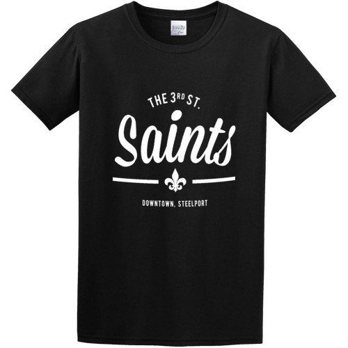 Saints Row Third Street Saints Black Cotton Tee Saints Row Third Street Saints Black Cotton Tee