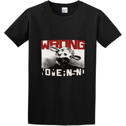 Nomeansno Wrong Vinyl Cd Cover Black Cotton Tee