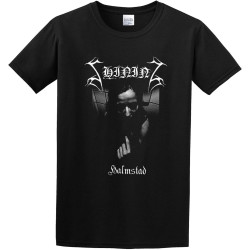 Men's Classic Tshirt Shining (Band) Halmstad Black Cotton Tee Men's Classic Tshirt Shining (Band) Halmstad Black Cotton Tee