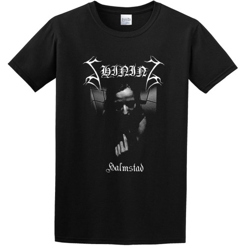 Men's Classic Tshirt Shining (Band) Halmstad Black Cotton Tee Men's Classic Tshirt Shining (Band) Halmstad Black Cotton Tee