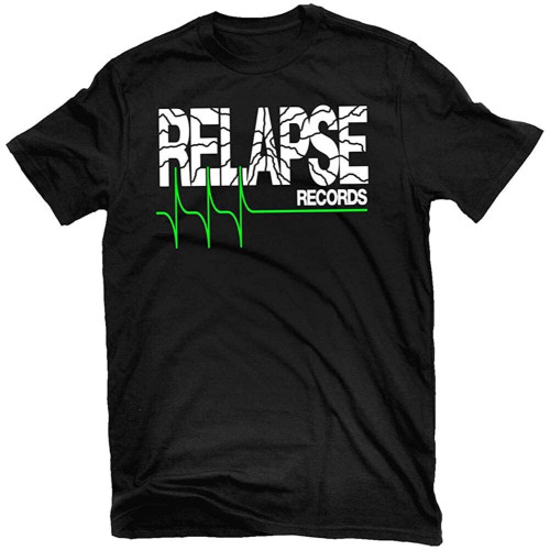 Relapse Records Cracked Logo Mens T-Shirt! Relapse Records TS4607 Relapse Records Cracked Logo Mens T-Shirt! Relapse Records TS4607