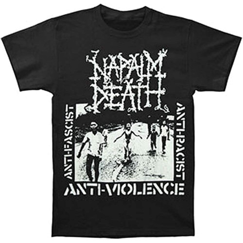 Napalm Death Mens Curse T-Shirt X Black Napalm Death Mens Curse T-Shirt X Black