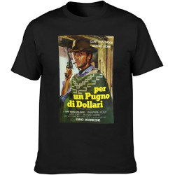 U-BASIC A Fistful of Dollars Italian Poster Retro Vintage Hipster T-Shirt Black U-BASIC A Fistful of Dollars Italian Poster Retro Vintage Hipster T-Shirt Black
