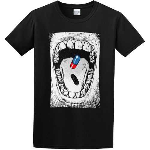 U-BASIC Akira Pill Red Blue Psychopath Matrix Manga Psychonaut T-Shirt Black U-BASIC Akira Pill Red Blue Psychopath Matrix Manga Psychonaut T-Shirt Black
