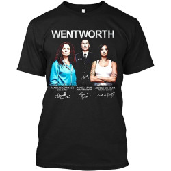 Wentworth Prison Franky-Doyle Bea-cast Signed Movie Film T Shirt Gift Tee Men's Wentworth Prison Franky-Doyle Bea-cast Signed Movie Film T Shirt Gift Tee Men's
