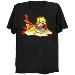 HOUKEEYUE The Sat On The Mat Cheetara On A Monkian Rug Funny Black T-Shirt Thundercats Black HOUKEEYUE The Sat On The Mat Cheetara On A Monkian Rug Funny Black T-Shirt Thundercats Black